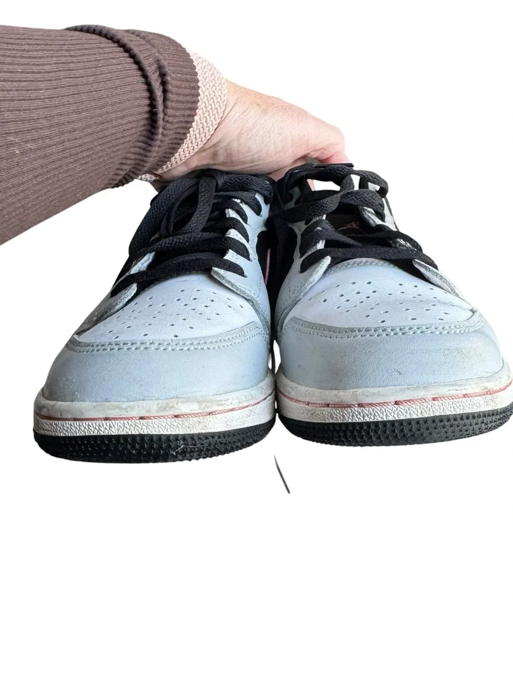Nike Air Jordan 1 Low GS “Light Iron Ore Arctic Punch” – Size 5Y